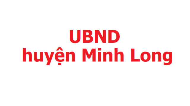 UBND huyện Minh Long